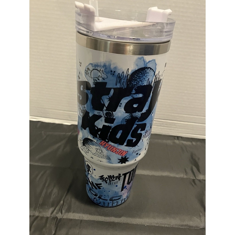 Stray Kids Custom Designed Themed tumbler 40 OZ Stainless Steel With Straw